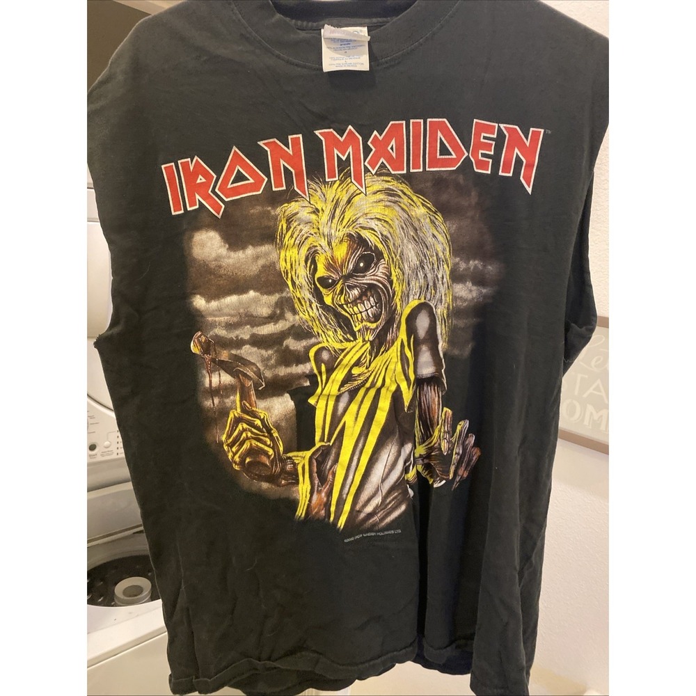 VintageIron Maiden The Final Frontier World Tour Cut Off Tank Top T Shirt L